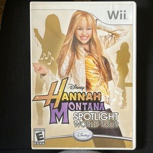 Wii Hannah Montana Spotlight World Tour game